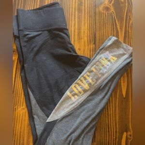 PINK bling yoga leggings